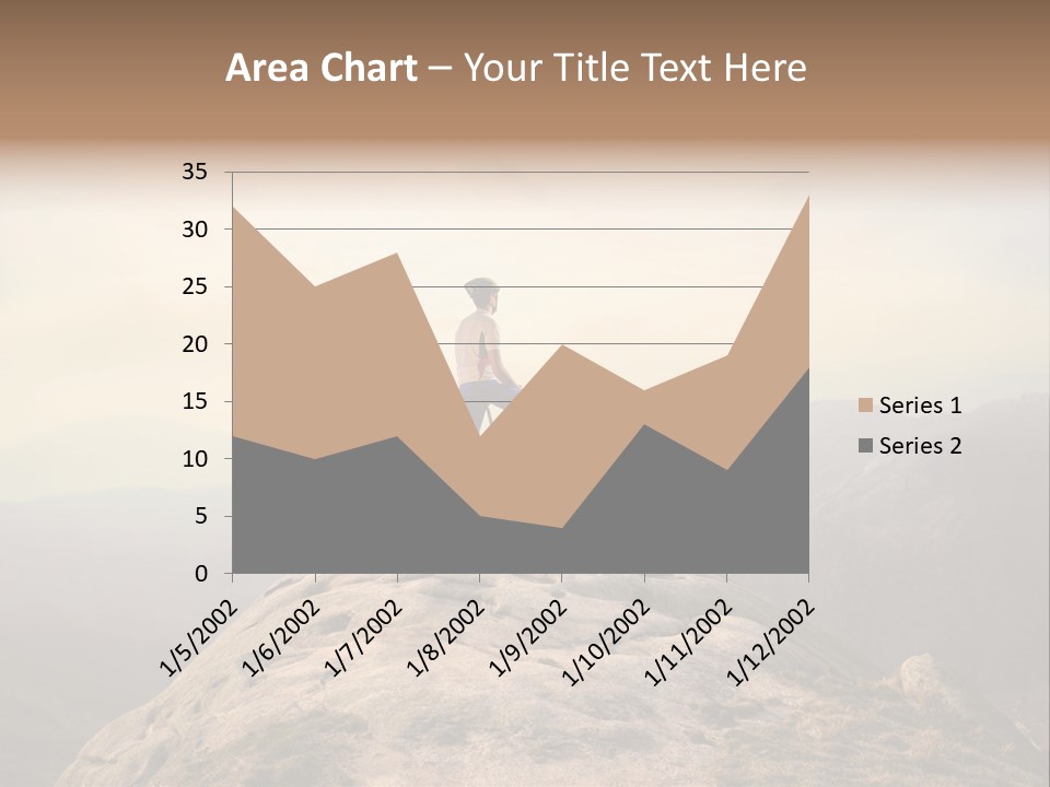 Sky Bicycle Outdoor PowerPoint Template