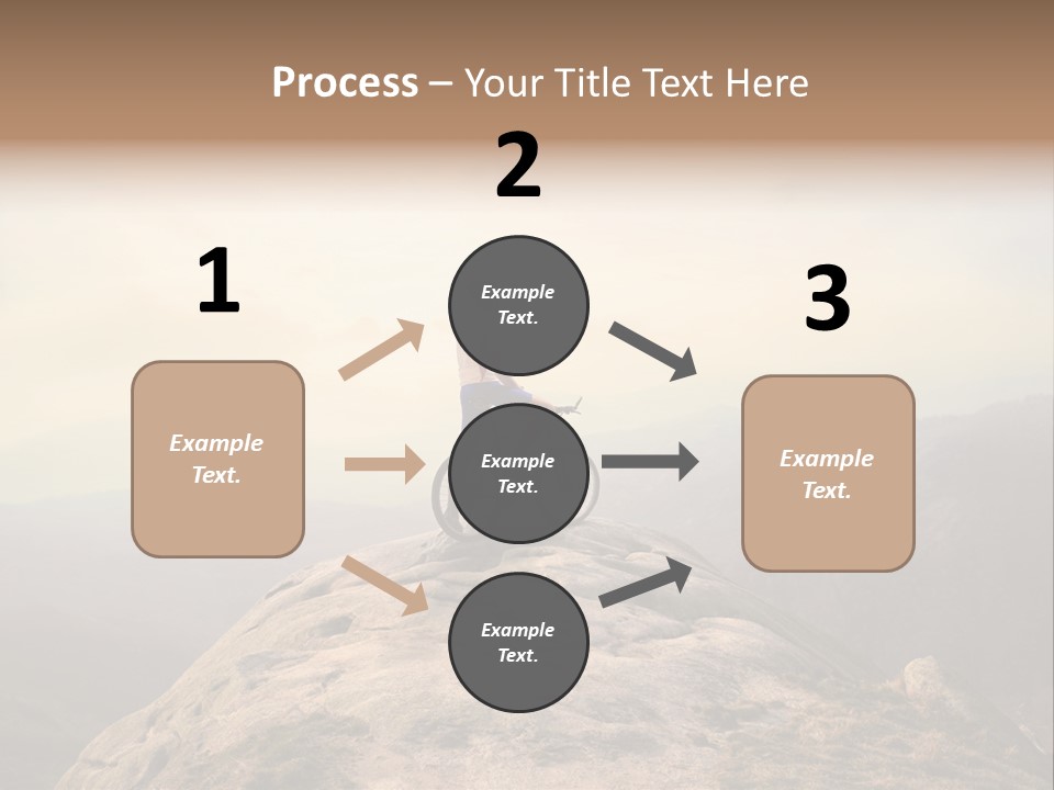 Sky Bicycle Outdoor PowerPoint Template