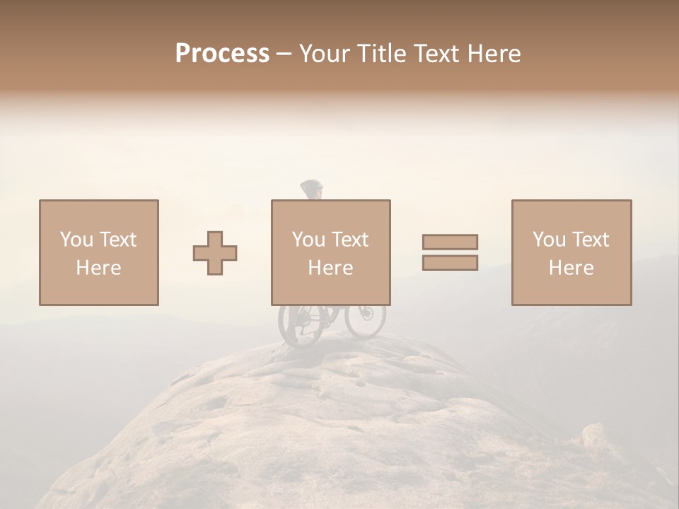 Sky Bicycle Outdoor PowerPoint Template