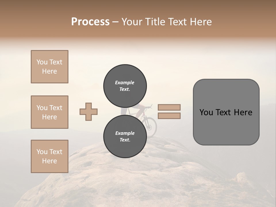 Sky Bicycle Outdoor PowerPoint Template