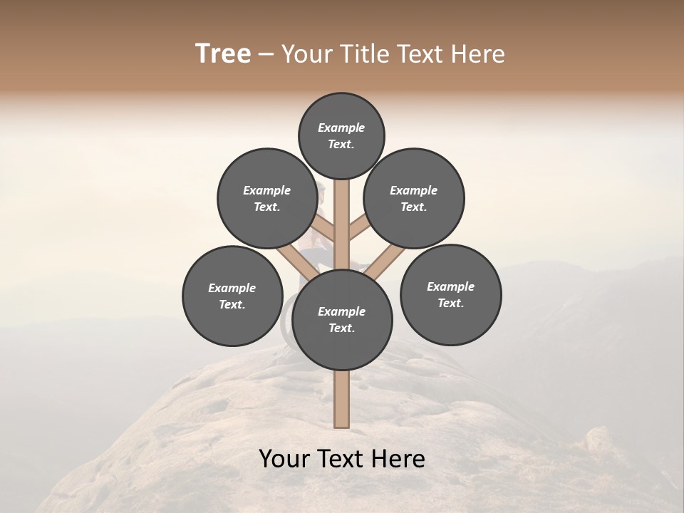 Sky Bicycle Outdoor PowerPoint Template