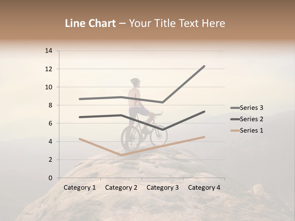 Sky Bicycle Outdoor PowerPoint Template