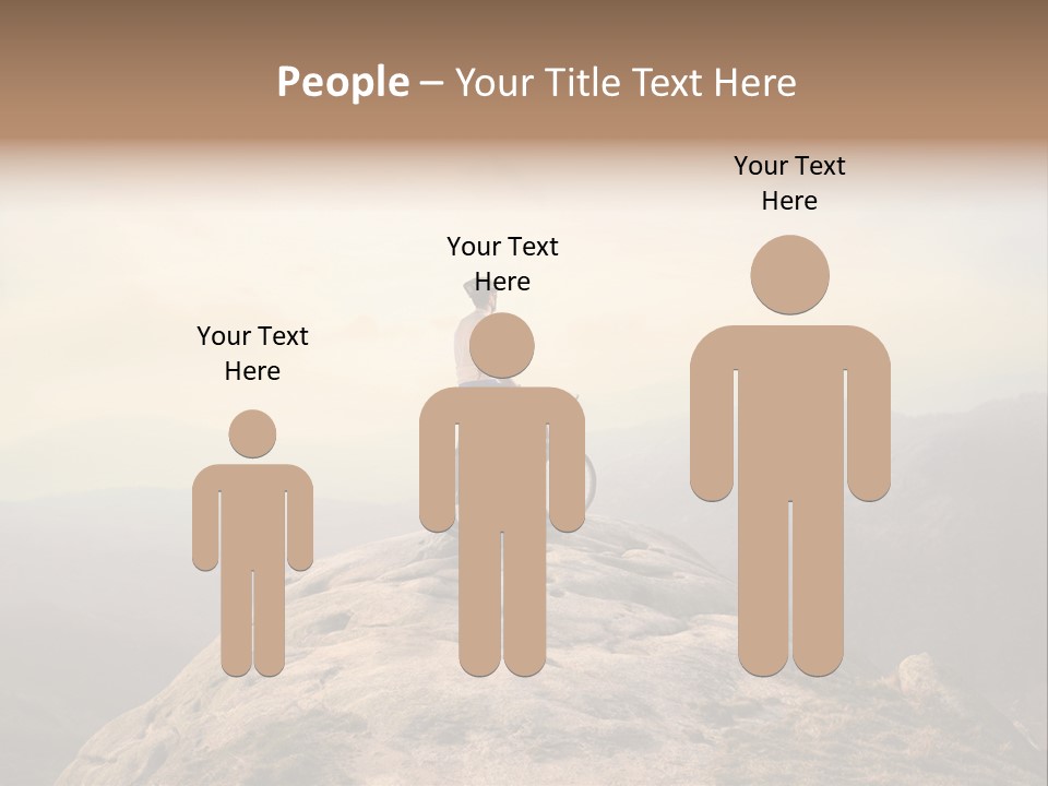 Sky Bicycle Outdoor PowerPoint Template