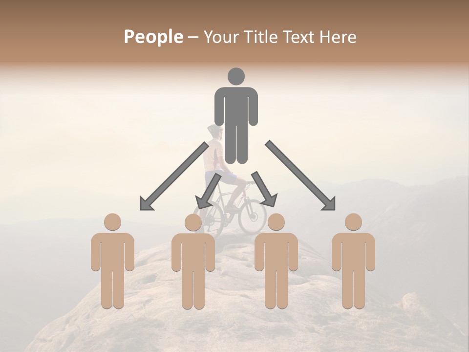 Sky Bicycle Outdoor PowerPoint Template