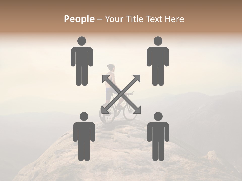 Sky Bicycle Outdoor PowerPoint Template