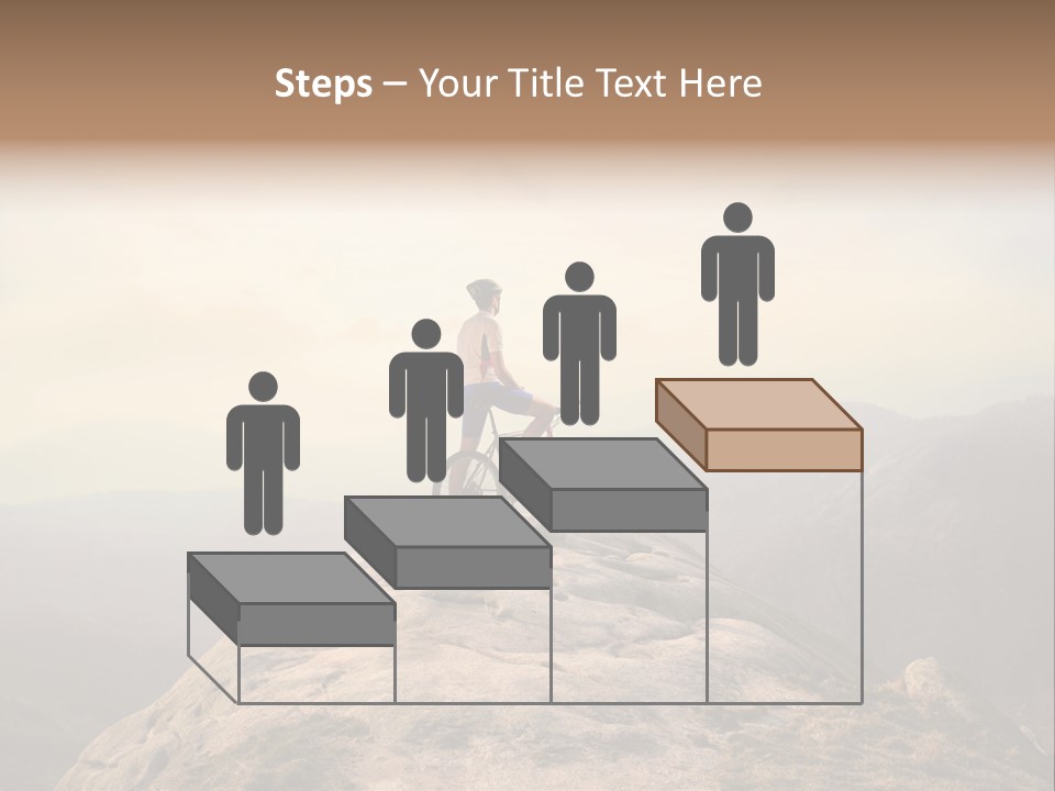 Sky Bicycle Outdoor PowerPoint Template