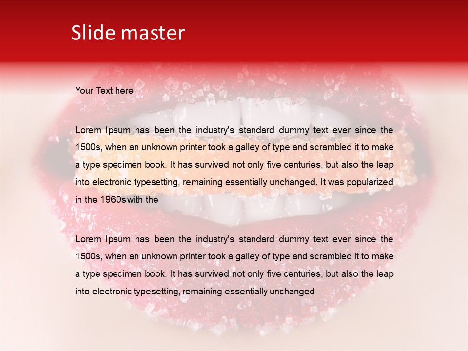 Glamour Food Close PowerPoint Template