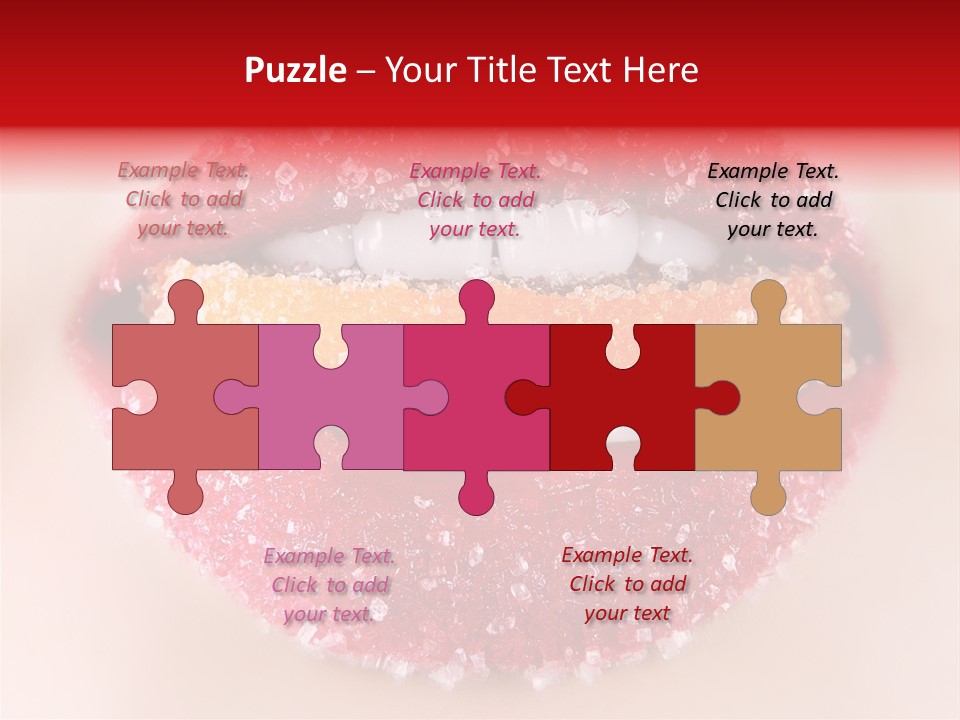 Glamour Food Close PowerPoint Template