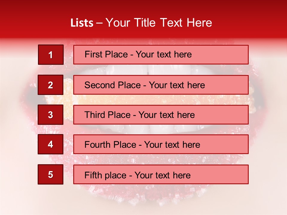 Glamour Food Close PowerPoint Template