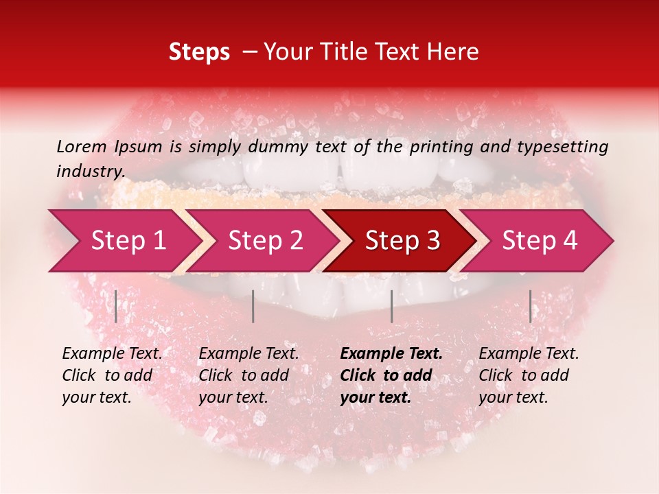 Glamour Food Close PowerPoint Template