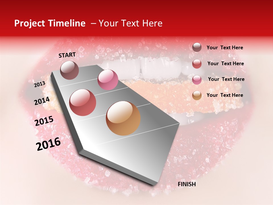 Glamour Food Close PowerPoint Template