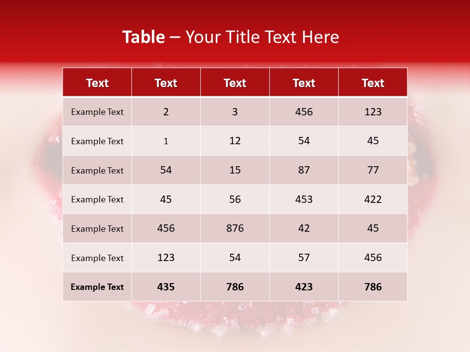 Glamour Food Close PowerPoint Template