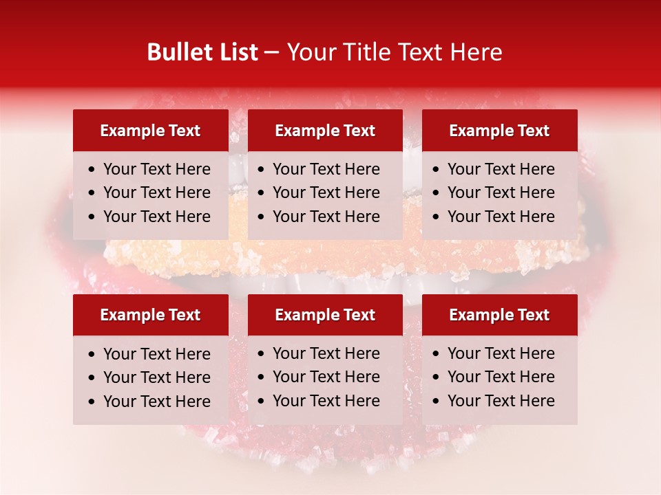 Glamour Food Close PowerPoint Template