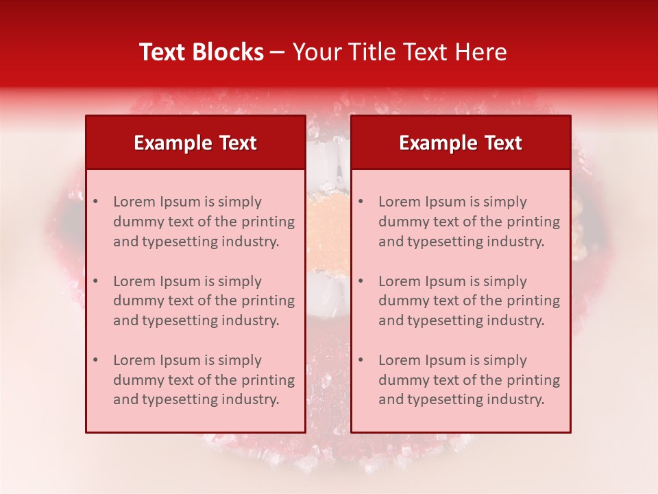 Glamour Food Close PowerPoint Template