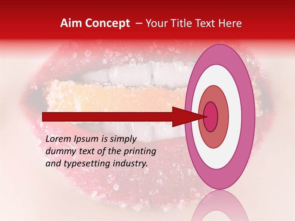 Glamour Food Close PowerPoint Template