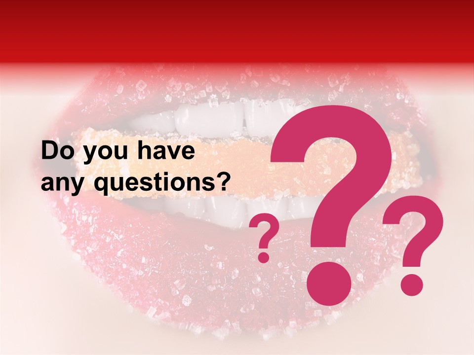 Glamour Food Close PowerPoint Template