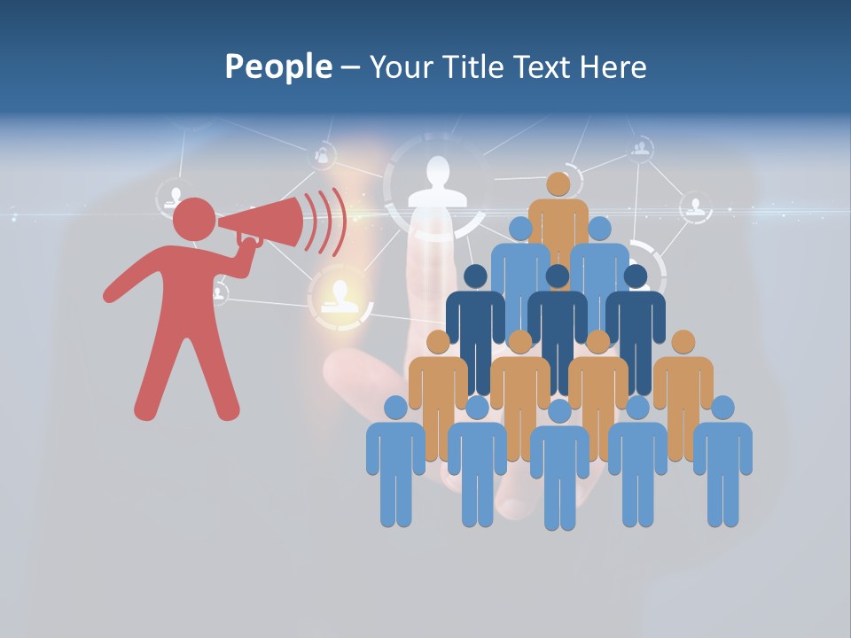 Friend App News PowerPoint Template