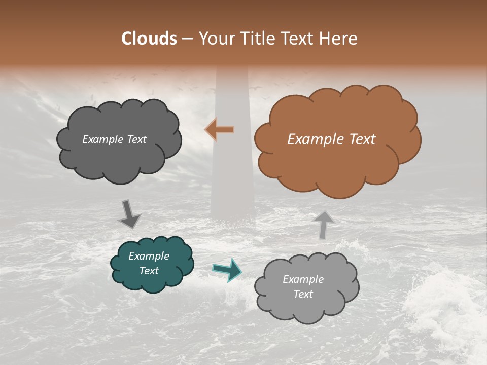 Disaster Flying Pattern PowerPoint Template