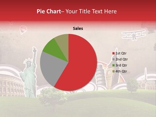 A Picture Of The Statue Of Liberty, The Eiffel Tower, And The PowerPoint Template