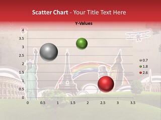 A Picture Of The Statue Of Liberty, The Eiffel Tower, And The PowerPoint Template