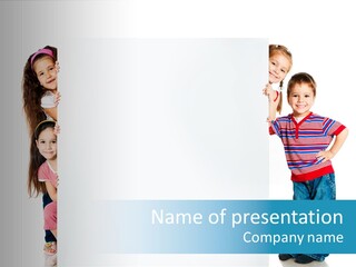 Attractive Child Message PowerPoint Template