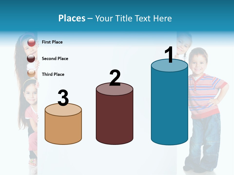Attractive Child Message PowerPoint Template