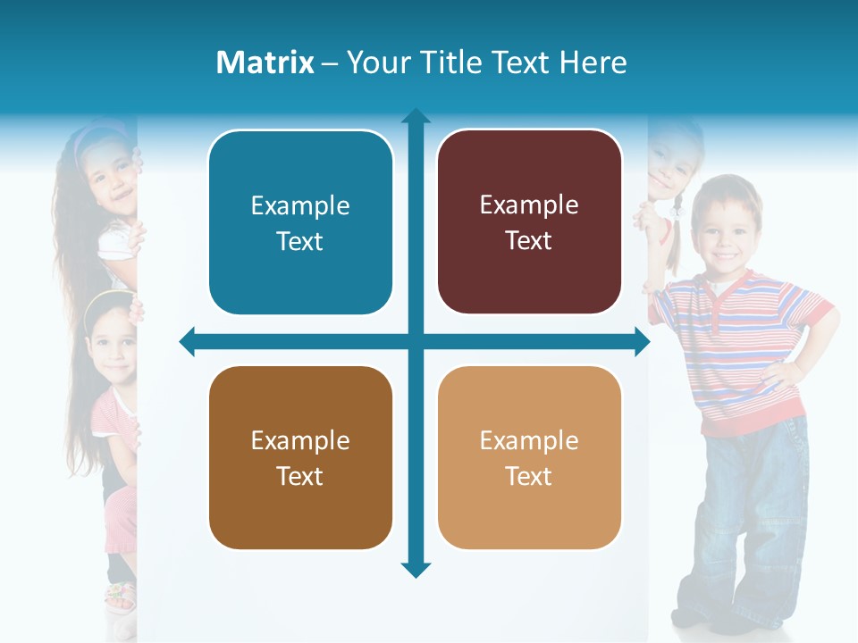 Attractive Child Message PowerPoint Template