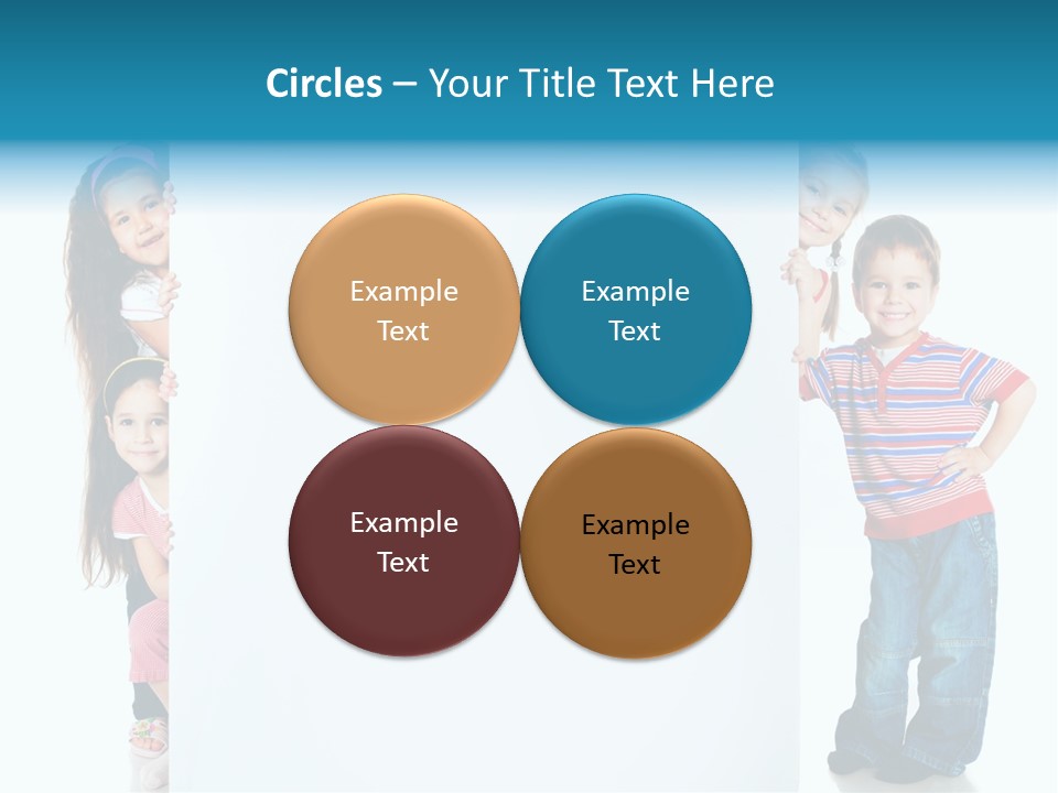 Attractive Child Message PowerPoint Template