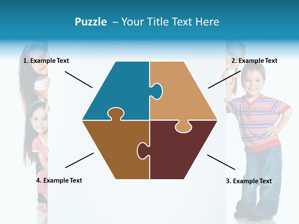 Attractive Child Message PowerPoint Template