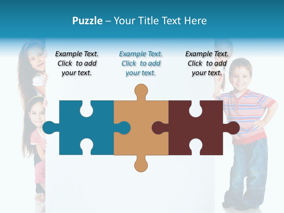 Attractive Child Message PowerPoint Template