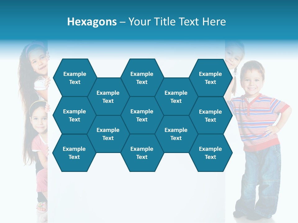 Attractive Child Message PowerPoint Template