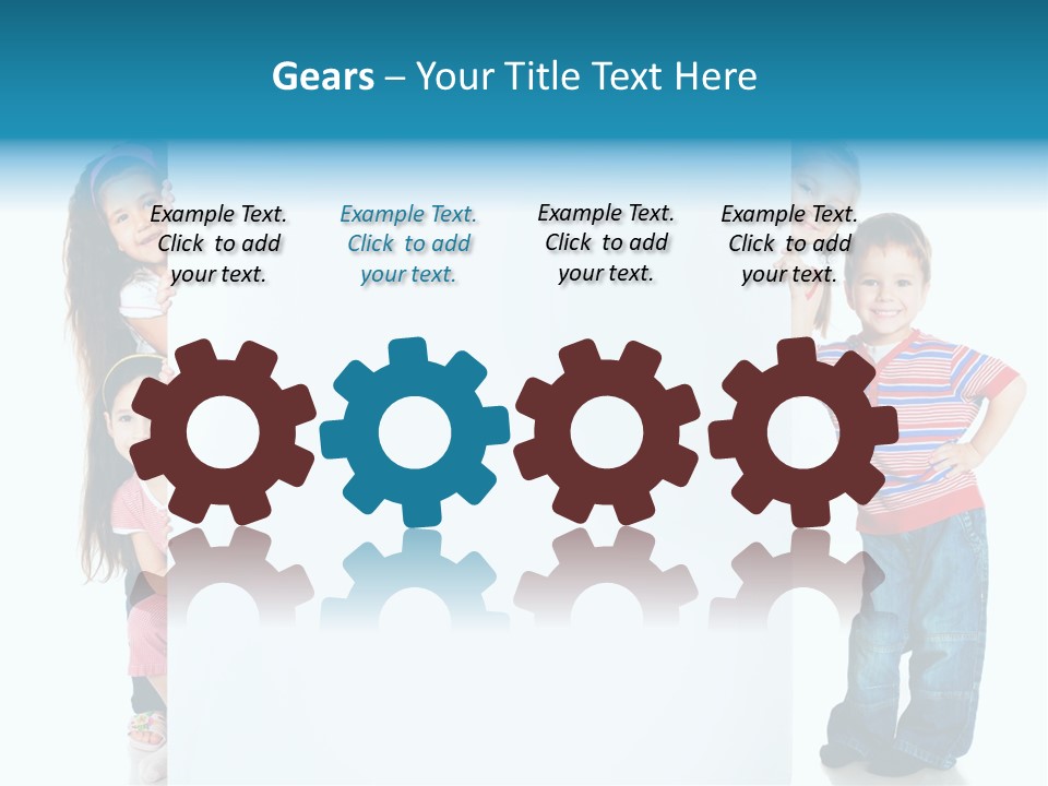 Attractive Child Message PowerPoint Template