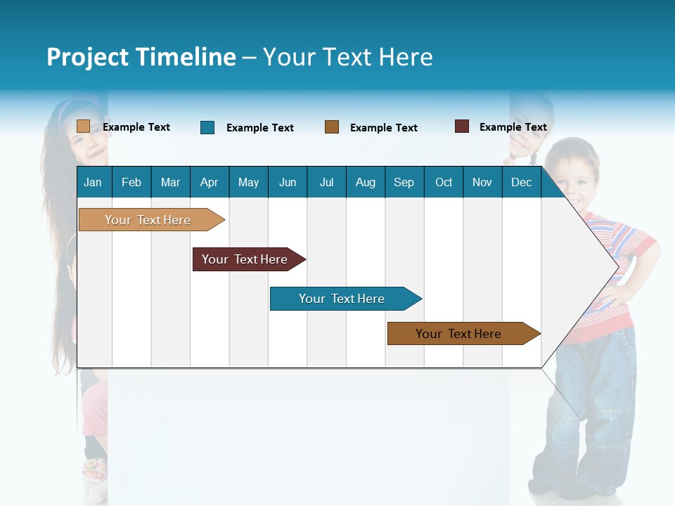 Attractive Child Message PowerPoint Template