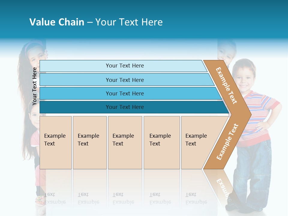 Attractive Child Message PowerPoint Template