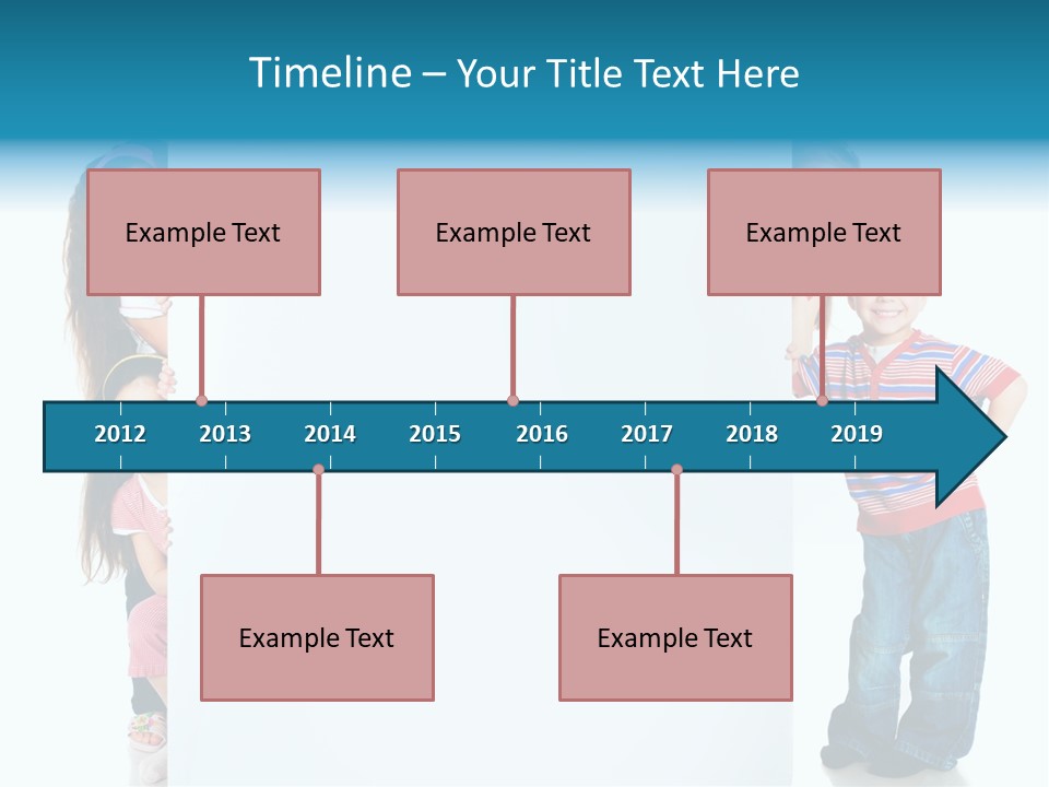 Attractive Child Message PowerPoint Template