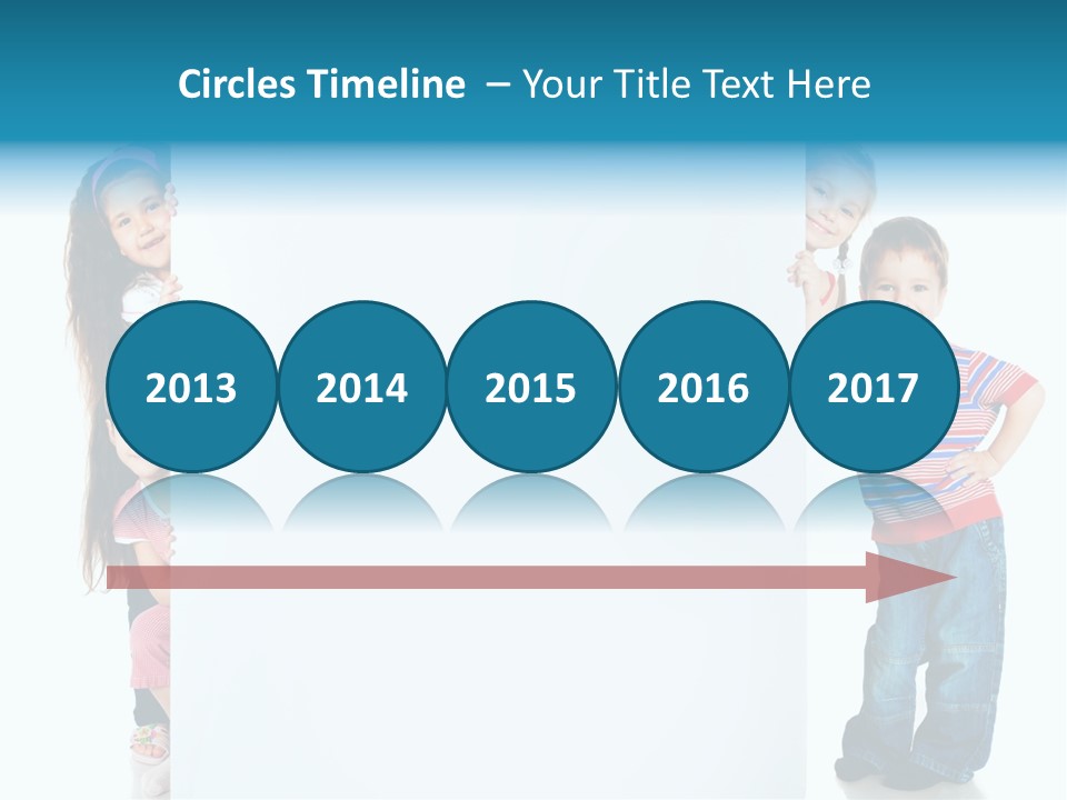 Attractive Child Message PowerPoint Template