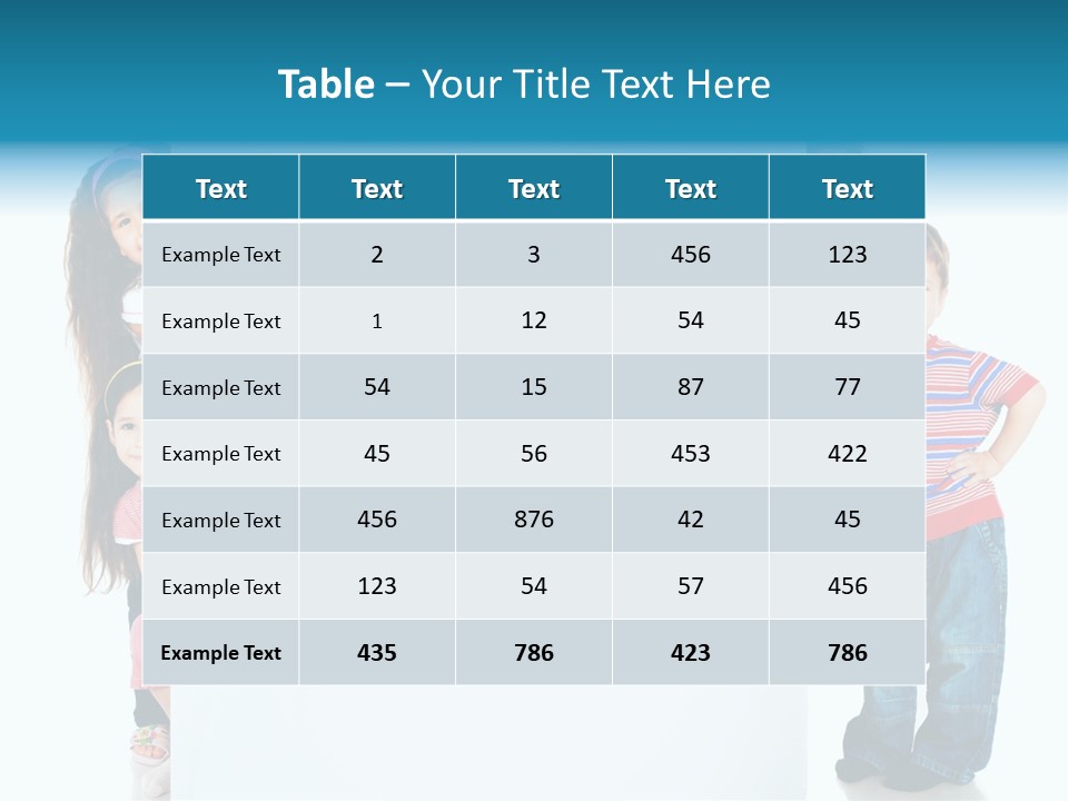 Attractive Child Message PowerPoint Template