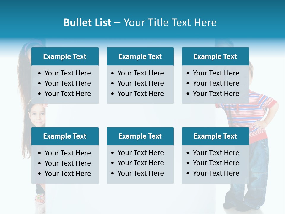 Attractive Child Message PowerPoint Template