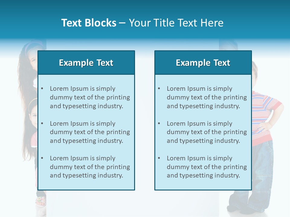 Attractive Child Message PowerPoint Template