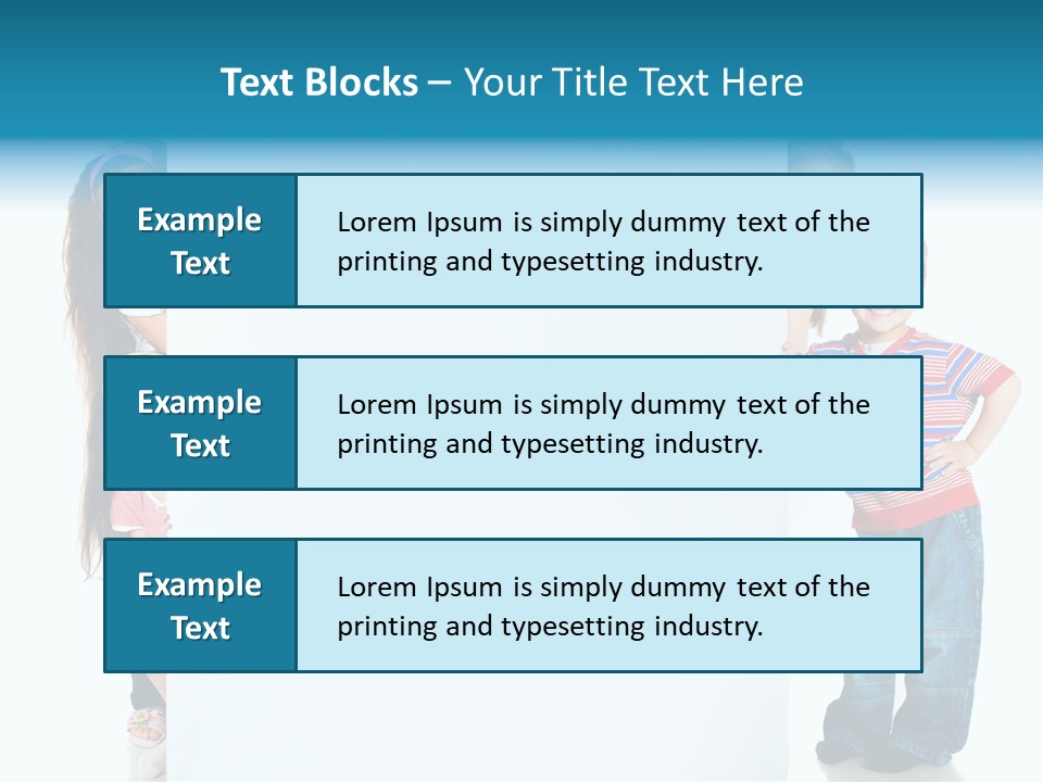 Attractive Child Message PowerPoint Template