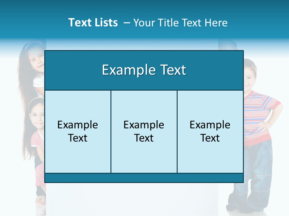 Attractive Child Message PowerPoint Template