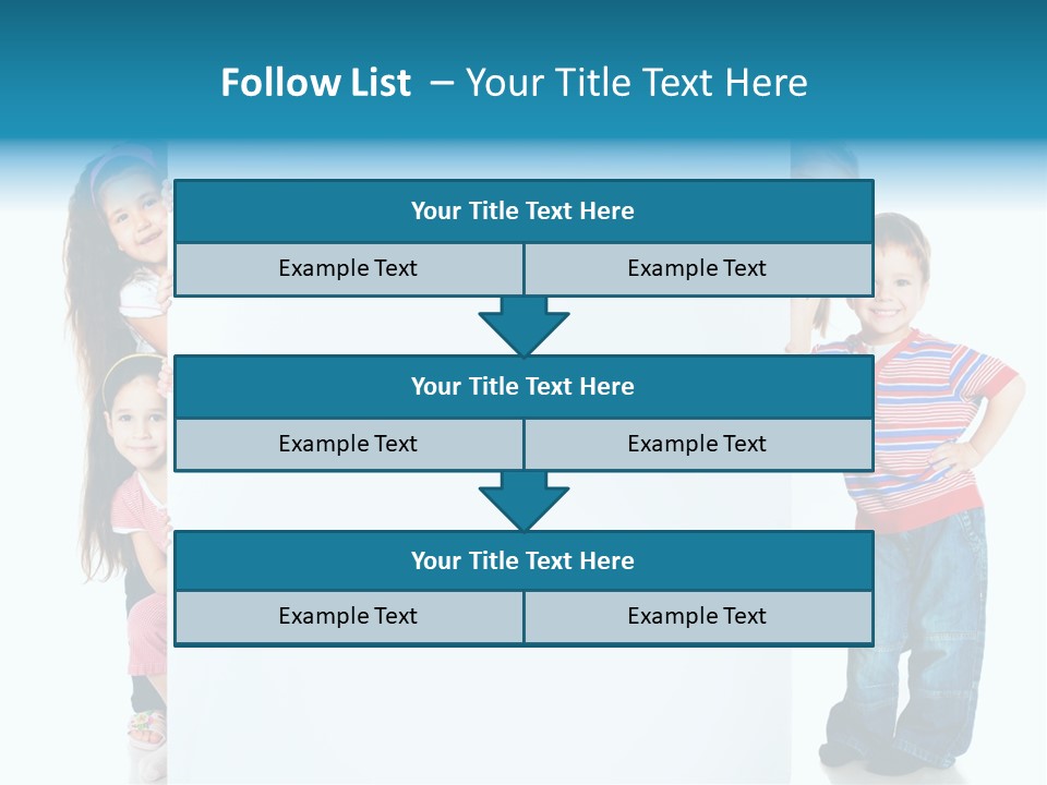 Attractive Child Message PowerPoint Template