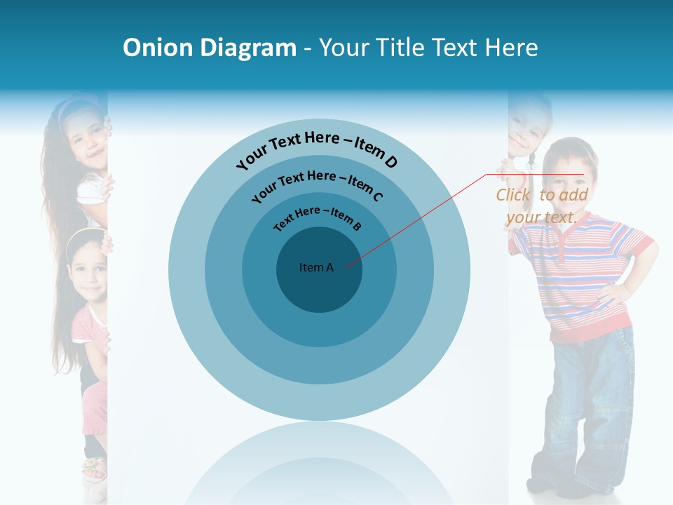 Attractive Child Message PowerPoint Template