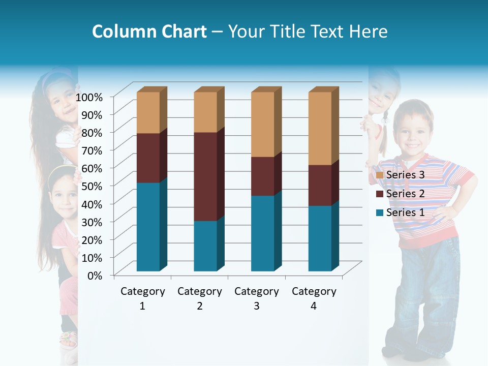 Attractive Child Message PowerPoint Template