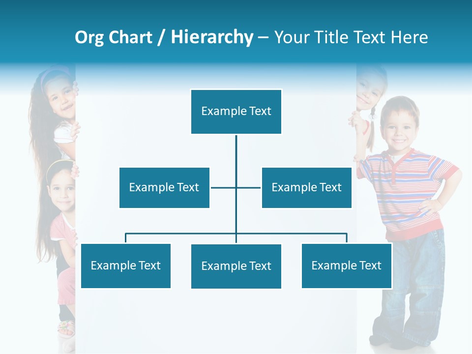 Attractive Child Message PowerPoint Template