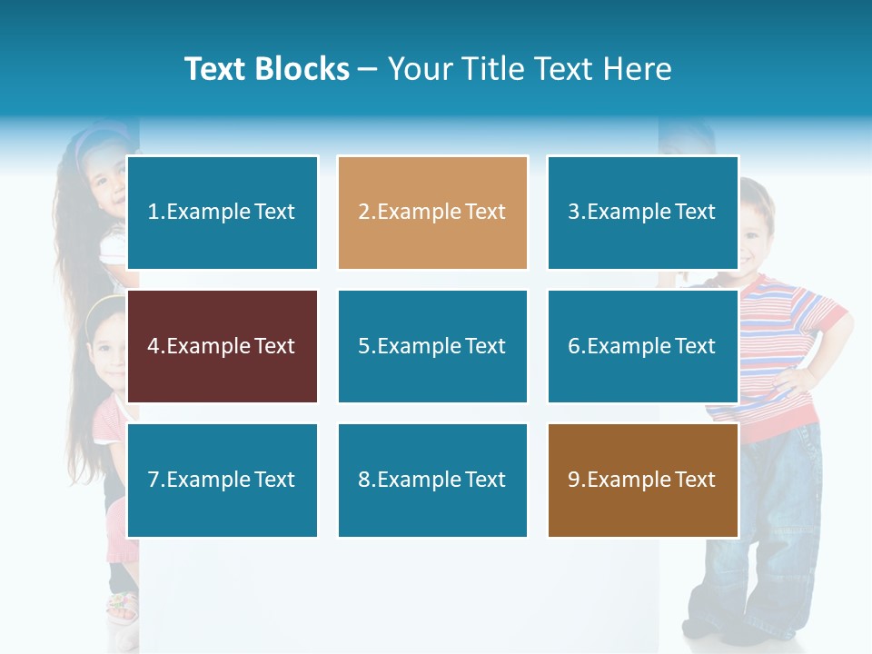 Attractive Child Message PowerPoint Template