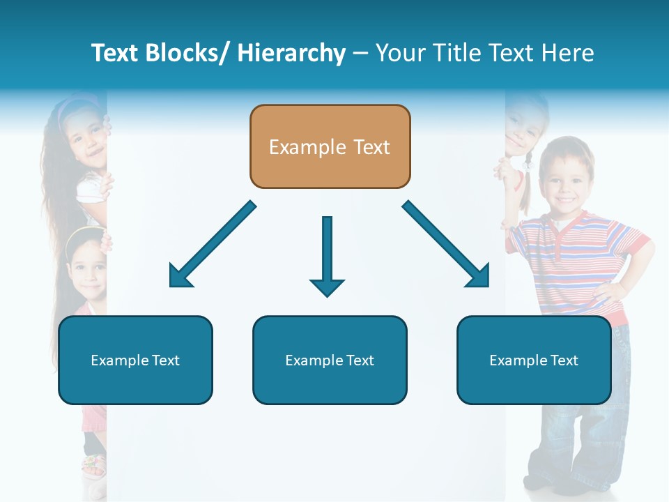 Attractive Child Message PowerPoint Template