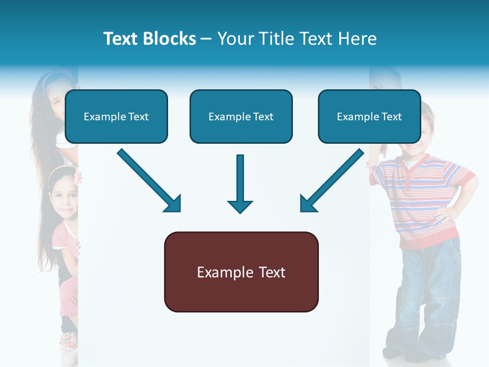Attractive Child Message PowerPoint Template