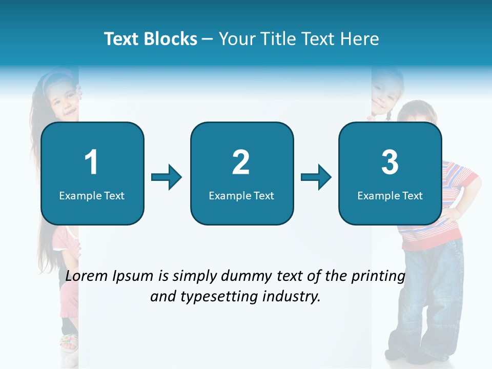 Attractive Child Message PowerPoint Template