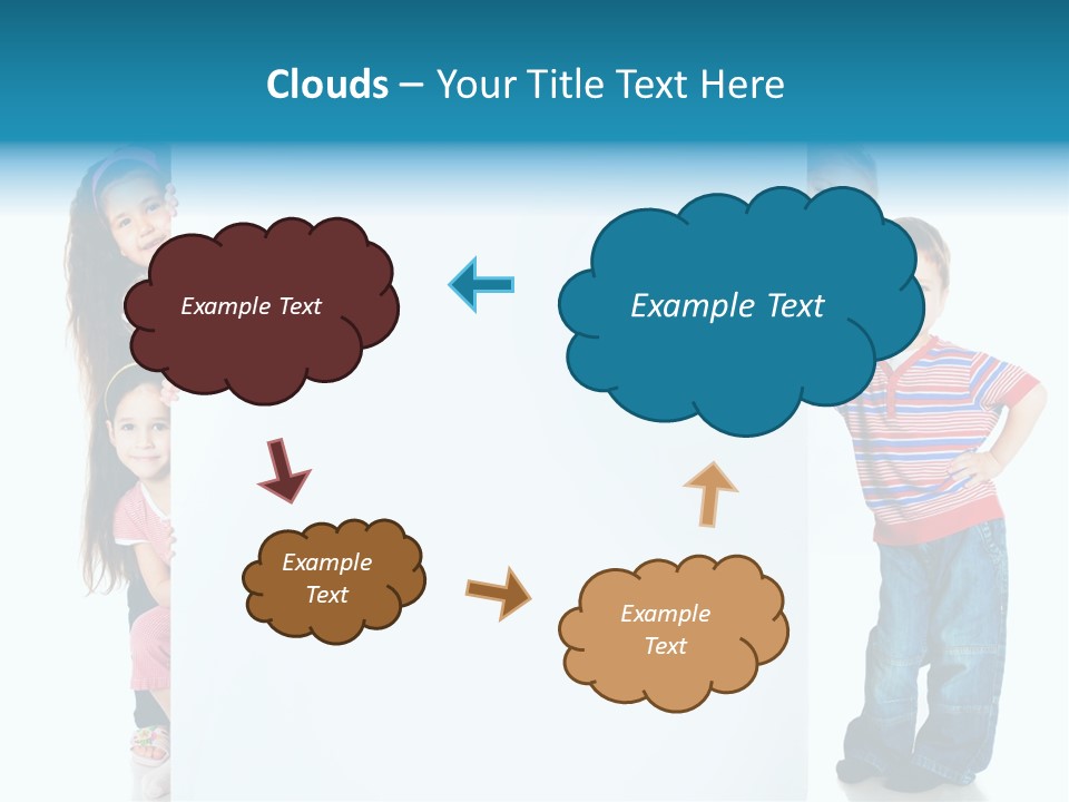 Attractive Child Message PowerPoint Template